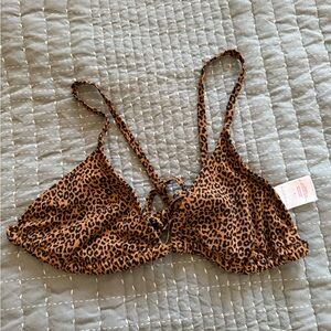 Xhilaration Leopard Print Bralette in Tan and Black